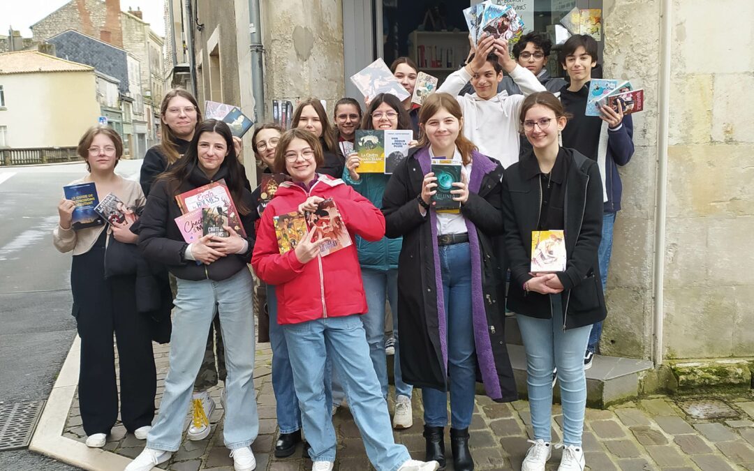 Le Club Manga en visite à la libraire « Florilège »